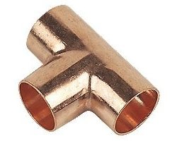Copper pipe t-junction